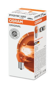 7507 žárovka 12V 21W (patice BAU15s) oranžová OSRAM (sada 10 ks) 7507 ams-OSRAM