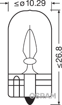 2841 Zarovka, osvetleni interieru ORIGINAL ams-OSRAM