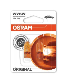 2827NA-02B OSRAM Žárovka (2ks) WY5W (řada ORIGINAL - GLASS WEDGE BASE) | 12V 5W | 2827NA-02B ams-OSRAM