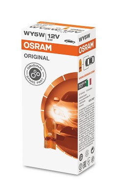 2827NA OSRAM Žárovka WY5W (řada ORIGINAL - GLASS WEDGE BASE) | 12V 5W | 2827NA ams-OSRAM