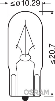 2840 Zarovka, svetlo pro cteni (interier vozidla) ORIGINAL ams-OSRAM