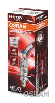 64150NL OSRAM Žárovka H1 (řada NIGHT BREAKER LASER) | 12V 55W | 64150NL ams-OSRAM