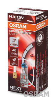 64151NL OSRAM Žárovka H3 (řada NIGHT BREAKER LASER) | 12V 55W | 64151NL ams-OSRAM