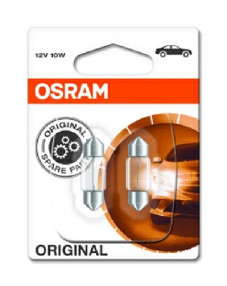 6438-02B OSRAM Žárovka (2ks) T10.5x30 (C10W) (řada ORIGINAL - FESTOON) | 12V 10W | 6438-02B ams-OSRAM