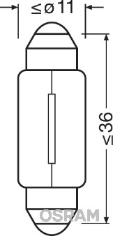 6461 Zarovka, bezp. svetla dveri ORIGINAL ams-OSRAM