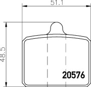 MDB1035 Sada brzdových destiček, kotoučová brzda MINTEX