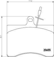 MDB1176 Sada brzdových destiček, kotoučová brzda MINTEX