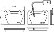 MDB1194 Sada brzdových destiček, kotoučová brzda MINTEX