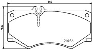 MDB3983 Sada brzdových destiček, kotoučová brzda MINTEX