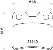 MDB1385 Sada brzdových destiček, kotoučová brzda MINTEX