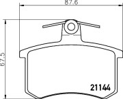 MDB1191 Sada brzdových destiček, kotoučová brzda MINTEX