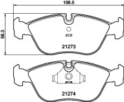 MDB1614 Sada brzdových destiček, kotoučová brzda MINTEX