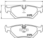 MDB2469 Sada brzdových destiček, kotoučová brzda MINTEX