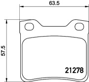 MDB1834 Sada brzdových destiček, kotoučová brzda MINTEX