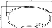 MDB1440 Sada brzdových destiček, kotoučová brzda MINTEX