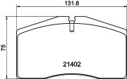 MDB1860 Sada brzdových destiček, kotoučová brzda MINTEX