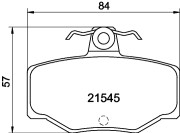 MDB1489 Sada brzdových destiček, kotoučová brzda MINTEX