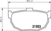 MDB1450 Sada brzdových destiček, kotoučová brzda MINTEX