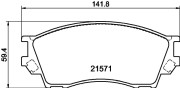 MDB1756 Sada brzdových destiček, kotoučová brzda MINTEX