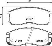 MDB1509 Sada brzdových destiček, kotoučová brzda MINTEX