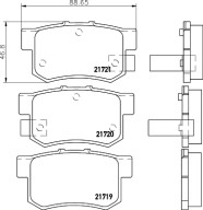 MDB1564 Sada brzdových destiček, kotoučová brzda MINTEX