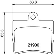 MDB1858 Sada brzdových destiček, kotoučová brzda MINTEX