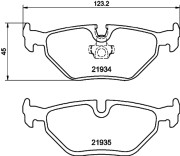 MDB1888 Sada brzdových destiček, kotoučová brzda MINTEX