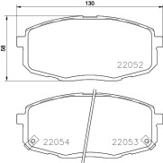 MDB3727 Sada brzdových destiček, kotoučová brzda MINTEX