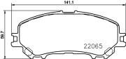 MDB3717 Sada brzdových destiček, kotoučová brzda MINTEX