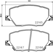 MDB3770 Sada brzdových destiček, kotoučová brzda MINTEX