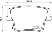 MDB3780 Sada brzdových destiček, kotoučová brzda MINTEX