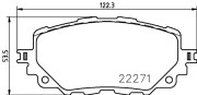 MDB3830 Sada brzdových destiček, kotoučová brzda MINTEX