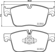 MDB3836 Sada brzdových destiček, kotoučová brzda MINTEX