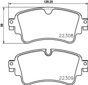 MDB3850 Sada brzdových destiček, kotoučová brzda MINTEX