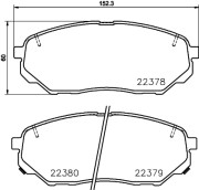 MDB3793 Sada brzdových destiček, kotoučová brzda MINTEX