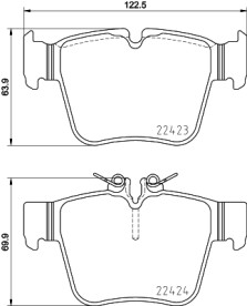 MDB3903 Sada brzdových destiček, kotoučová brzda MINTEX