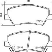 MDB3925 Sada brzdových destiček, kotoučová brzda MINTEX