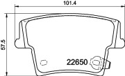 MDB3935 Sada brzdových destiček, kotoučová brzda MINTEX