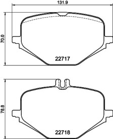 MDB3462 Sada brzdových destiček, kotoučová brzda MINTEX