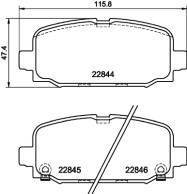 MDB4069 Sada brzdových destiček, kotoučová brzda MINTEX