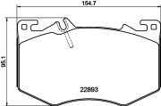 MDB4189 Sada brzdových destiček, kotoučová brzda MINTEX