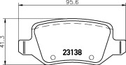 MDB2111 Sada brzdových destiček, kotoučová brzda MINTEX