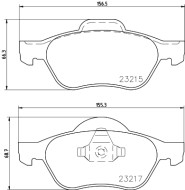 MDB2226 Sada brzdových destiček, kotoučová brzda MINTEX