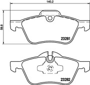 MDB2162 Sada brzdových destiček, kotoučová brzda MINTEX