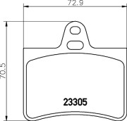 MDB2190 Sada brzdových destiček, kotoučová brzda MINTEX