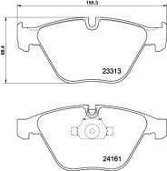 MDB4058 Sada brzdových destiček, kotoučová brzda MINTEX