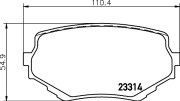 MDB1750 Sada brzdových destiček, kotoučová brzda MINTEX