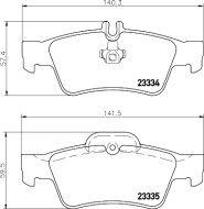 MDB3048 Sada brzdových destiček, kotoučová brzda MINTEX