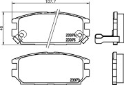 MDB1693 Sada brzdových destiček, kotoučová brzda MINTEX