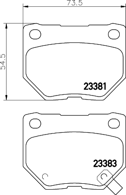 MDB2562 Sada brzdových destiček, kotoučová brzda MINTEX